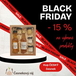 🧄⚫ Black Friday v Česnekovém ráji? Jen do neděle si můžete pořídit vybrané výrobky s Black Friday cenami ❤🤩👇...